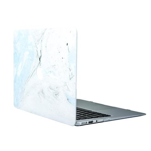 LuvCase Macbook Case - Marble Collection - Baby Blue Fossil – Luvcase