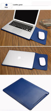 Load image into Gallery viewer, LuvCase Laptop Sleeve case PU Leather bag for 11 12 13 15.4 15.6 - Navy