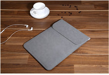 Load image into Gallery viewer, LuvCase Macbook Sleeve - Leather Collection - Dark Grey
