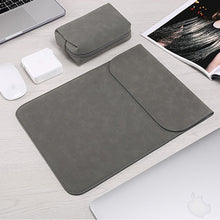 Load image into Gallery viewer, LuvCase Macbook Sleeve - Leather Collection - Dark Grey