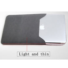 Load image into Gallery viewer, LuvCase Macbook Sleeve - Leather Collection - Dark Grey