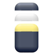 Load image into Gallery viewer, LuvCase AirPod Case - Color Collection - Navy Blue / White/Yellow