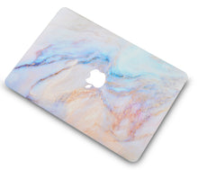 Load image into Gallery viewer, LuvCase Macbook Case - Marble Collection - Turquoise Marble with with Matching Keyboard Cover ,Sleeve