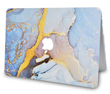 Load image into Gallery viewer, LuvCase Macbook Case - Color Collection - Light Blue Swirl with with Matching Keyboard Cover ,Sleeve