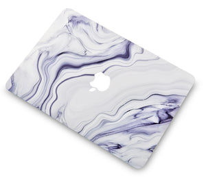 LuvCase Macbook Case Bundle - Marble Collection - Stone Marble with Keyboard Cover