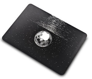 LuvCase Macbook Case - Color Collection - Moon with Matching Keyboard Cover ,Screen Protector ,Sleeve
