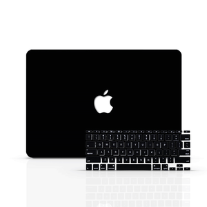 LuvCase Macbook Case Bundle - Macbook Case with Keyboard Cover - Color Collection - Black