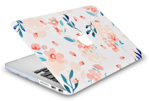 LuvCase Macbook Case - Flower Collection - Little Flowers with Keyboard Cover ,Screen Protector ,Slim Sleeve ,Pouch