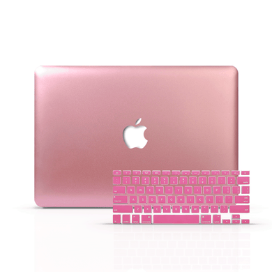 LuvCase Macbook Case Bundle - Macbook Case and Keyboard Cover - Color Collection - Rose Gold