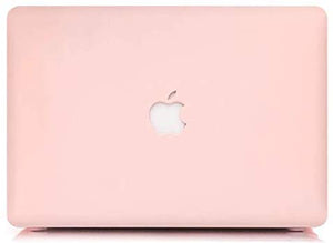 LuvCase Macbook Case 5 in 1 Bundle - Color Collection - Rose Quartz with Slim Sleeve, Keyboard Cover, Screen Protector and Pouch