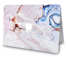 Load image into Gallery viewer, LuvCase Macbook Case - Color Collection Ivory Swirl with Matching Keyboard Cover