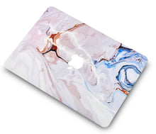 Load image into Gallery viewer, LuvCase Macbook Case - Color Collection - Ivory Swirl with Matching Keyboard Cover ,Screen Protector ,Slim Sleeve ,Pouch