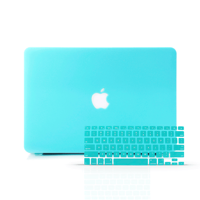 LuvCase Macbook Case Bundle - Macbook Case with Keyboard Cover - Color Collection - Tiffany Blue