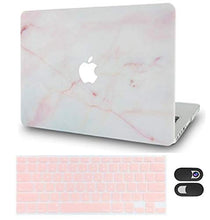 Load image into Gallery viewer, LuvCase Macbook Case Bundle - Marble Collection - Pink Marble with Keyboard Cover and Webcam Cover