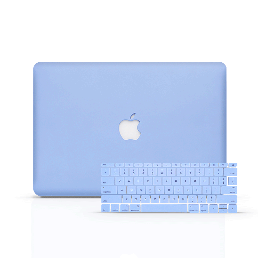 Serenity blue top macbook case