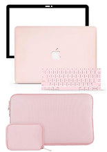 Load image into Gallery viewer, LuvCase Macbook Case 5 in 1 Bundle - Color Collection - Rose Quartz with Slim Sleeve, Keyboard Cover, Screen Protector and Pouch