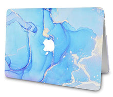 Load image into Gallery viewer, LuvCase MacBook Case - Color Collection - Blue Gold Swirl with Slim Sleeve, Keyboard Cover, Screen Protector and Pouch