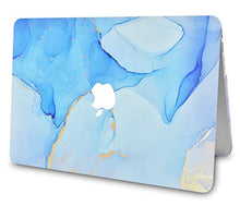 Load image into Gallery viewer, LuvCase MacBook Case - Color Collection - Blue Swirl with Slim Sleeve, Keyboard Cover, Screen Protector and Pouch