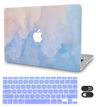 Load image into Gallery viewer, LuvCase Macbook Case Bundle - Paint Collection - Blue Mist with Keyboard Cover and Webcam Cover