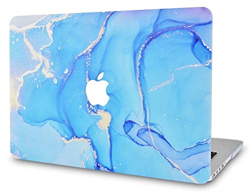 LuvCase Macbook Case - Color Collection -Blue Gold Swirl