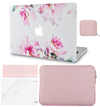 Load image into Gallery viewer, LuvCase Macbook Case 5 in 1 Bundle - Flower Collection - Flower 22 with Slim Sleeve, Keyboard Cover, Screen Protector and Pouch