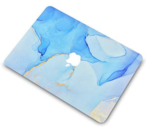 LuvCase MacBook Case - Color Collection - Blue Swirl with Sleeve, Keyboard Cover and Screen Protector
