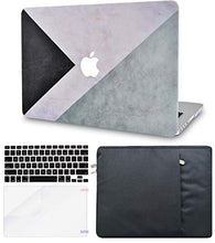 Load image into Gallery viewer, LuvCase Macbook Case Bundle - Color Collection - Black White Grey with Sleeve, Keyboard Cover and Screen Protector