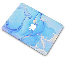 Load image into Gallery viewer, LuvCase Macbook Case  - Color Collection - Blue Gold Swirl with Sleeve, Keyboard Cover, Screen Protector and USB Hub