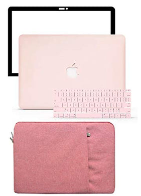 LuvCase Macbook Case Bundle - Color Collection - Rose Quartz with Sleeve, Keyboard Cover and Screen Protector