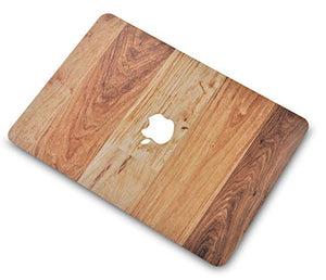LuvCase Macbook Case - Color Collection - Mixed Wood with Matching Keyboard Cover ,Screen Protector ,Slim Sleeve ,Pouch