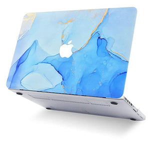 LuvCase MacBook Case  - Color Collection -Blue Swirl with Keyboard Cover