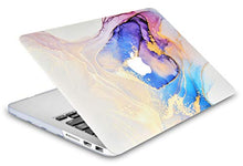 Load image into Gallery viewer, LuvCase Macbook Case - Color Collection - Beige Blue Swirl with Sleeve, Keyboard Cover and Screen Protector