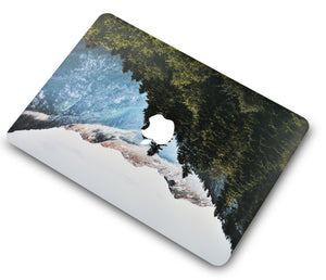 LuvCase Macbook Case - Color Collection - Forest Mountain with Matching Keyboard Cover ,Screen Protector ,Slim Sleeve ,Pouch
