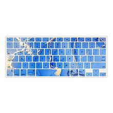 Load image into Gallery viewer, LuvCase MacBook Case - Color Collection - Blue Gold Swirl with Slim Sleeve, Keyboard Cover, Screen Protector and Pouch