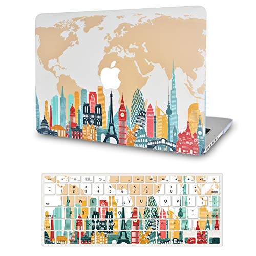 LuvCase Macbook Case - Color Collection - City with  Keyboard Cover