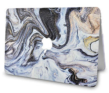 Load image into Gallery viewer, LuvCase Macbook Case - Color Collection - Black Glitter Swirl with Keyboard Cover