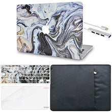 Load image into Gallery viewer, LuvCase MacBook Case  - Color Collection - Black Glitter Swirl with Sleeve, Keyboard Cover, Screen Protector and USB Hub