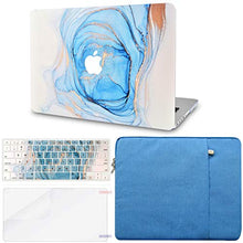 Load image into Gallery viewer, LuvCase MacBook Case  - Color Collection - Blue White Swirl with Sleeve, Keyboard Cover and Screen Protector
