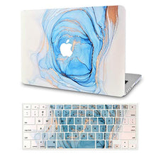 Load image into Gallery viewer, LuvCase MacBook Case  - Color Collection -Blue White Swirl with Keyboard Cover