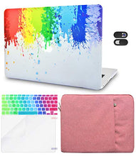 Load image into Gallery viewer, LuvCase Macbook Case 5 in 1 Bundle - Paint Collection - Rainbow Splat with Sleeve, Keyboard Cover, Screen Protector and Webcam Cover