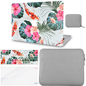 LuvCase Macbook Case - Color Collection - Goldfish with Matching Keyboard Cover ,Screen Protector ,Slim Sleeve ,Pouch