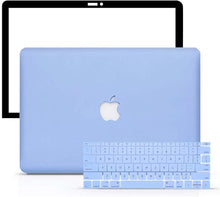 Load image into Gallery viewer, LuvCase Macbook Case Bundle - Color Collection - Serenity Blue with Keyboard Cover and Screen Protector
