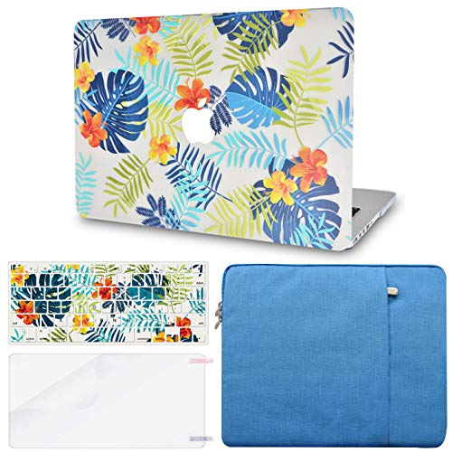 LuvCase Macbook Case Bundle - Flower Collection - Summer Floral with Keyboard Cover ,  Screen Protector , Sleeve