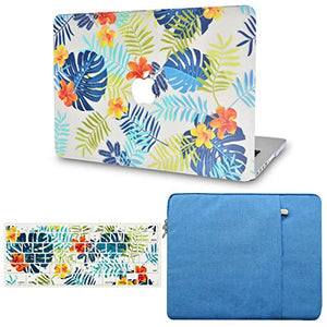 LuvCase Macbook Case Bundle - Flower Collection - Summer Floral with Keyboard Cover , Sleeve