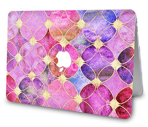 LuvCase Macbook Case - Color Collection - Dyed Tiles with Keyboard Cover ,Screen Protector ,Sleeve