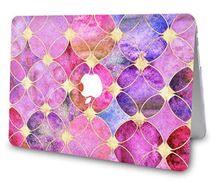 LuvCase Macbook Case - Color Collection - Dyed Tiles with Keyboard Cover, Screen Protector ,Sleeve ,USB Hub