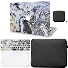 Load image into Gallery viewer, LuvCase MacBook Case - Color Collection - Black Glitter Swirl with Slim Sleeve, Keyboard Cover, Screen Protector and Pouch