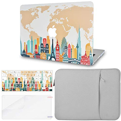 LuvCase Macbook Case - Color Collection - City with Keyboard Cover ,Screen Protector ,Sleeve