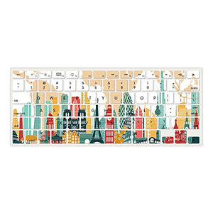 LuvCase Macbook Case - Color Collection - City with Keyboard Cover, Screen Protector ,Sleeve ,USB Hub