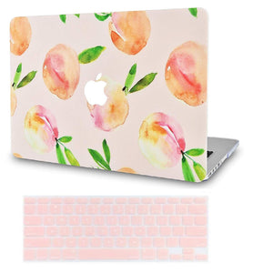 LuvCase Macbook Case Bundle - Paint Collection - Orange with Keyboard Cover
